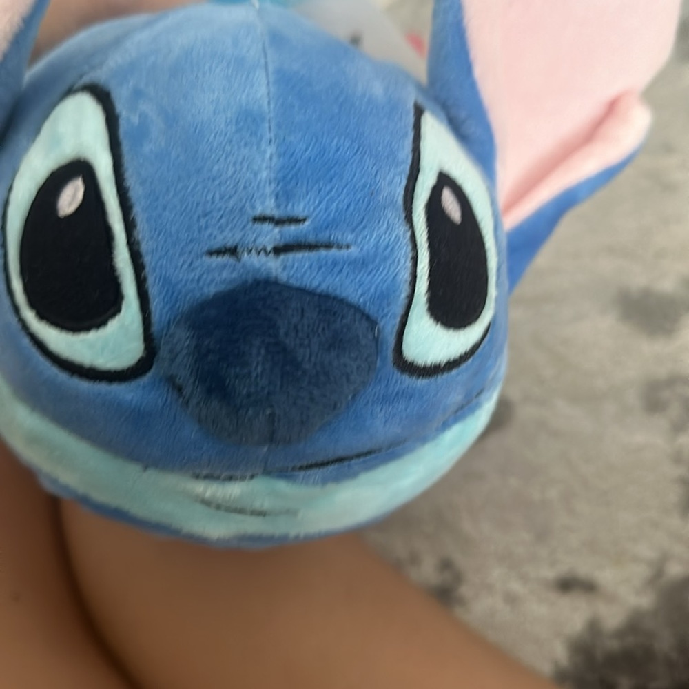 Disney at primark stitch slip on plush bed time slippers - Picture 6 of 8